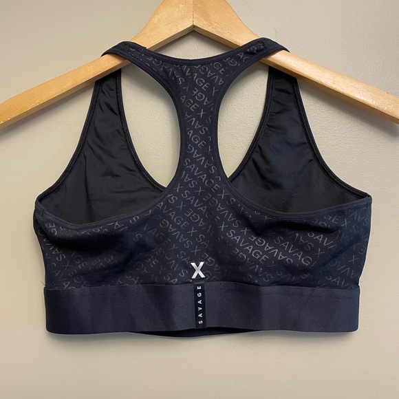 Savage x FENTY Sports Bra Medium Black - Picture 5 of 5
